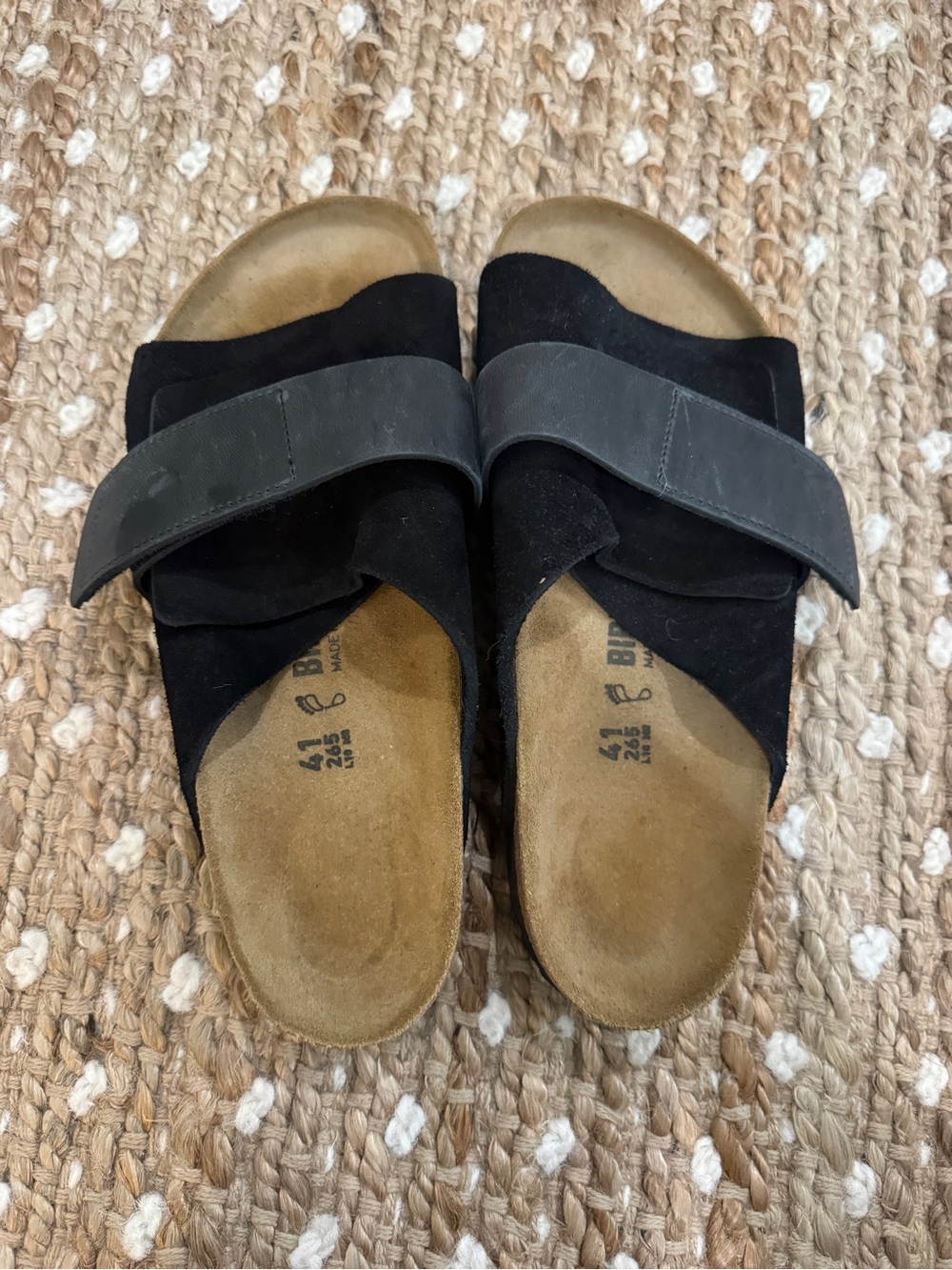 Birkenstock Kyoto Sandals in Black Suede